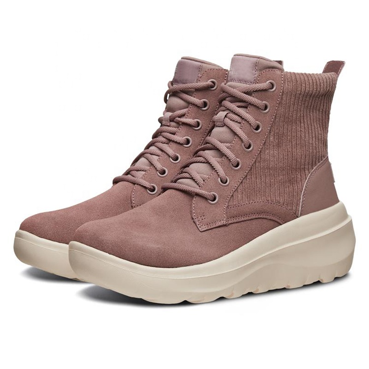 OEM ODM Service Professional Fashion China Women Adult Knitting Winter MD Ankle Bootie Design Boots Snow Shoes with Zip