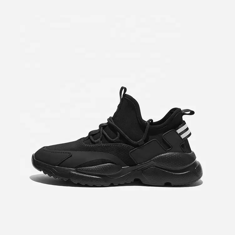 Black Customized Logo MD OEM  ODM Service Top Grade Fashion China Style Breathable Walking Shoe Casual Men